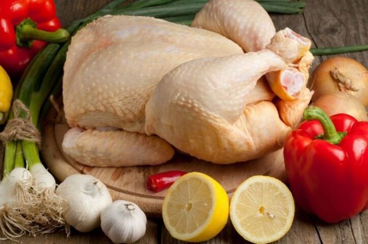 пиле и зеленчуци за простатит